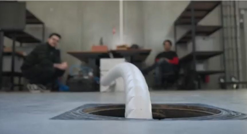 Sprout soft robot lab testing for confined space navigation